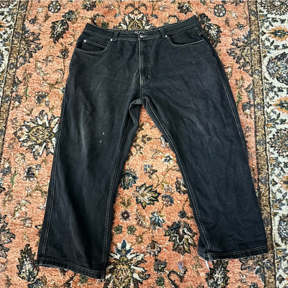 RK Icon black grunge men's Jeans